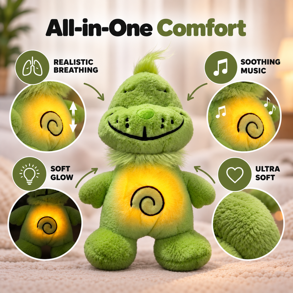 Breathing Plush for Anxiety